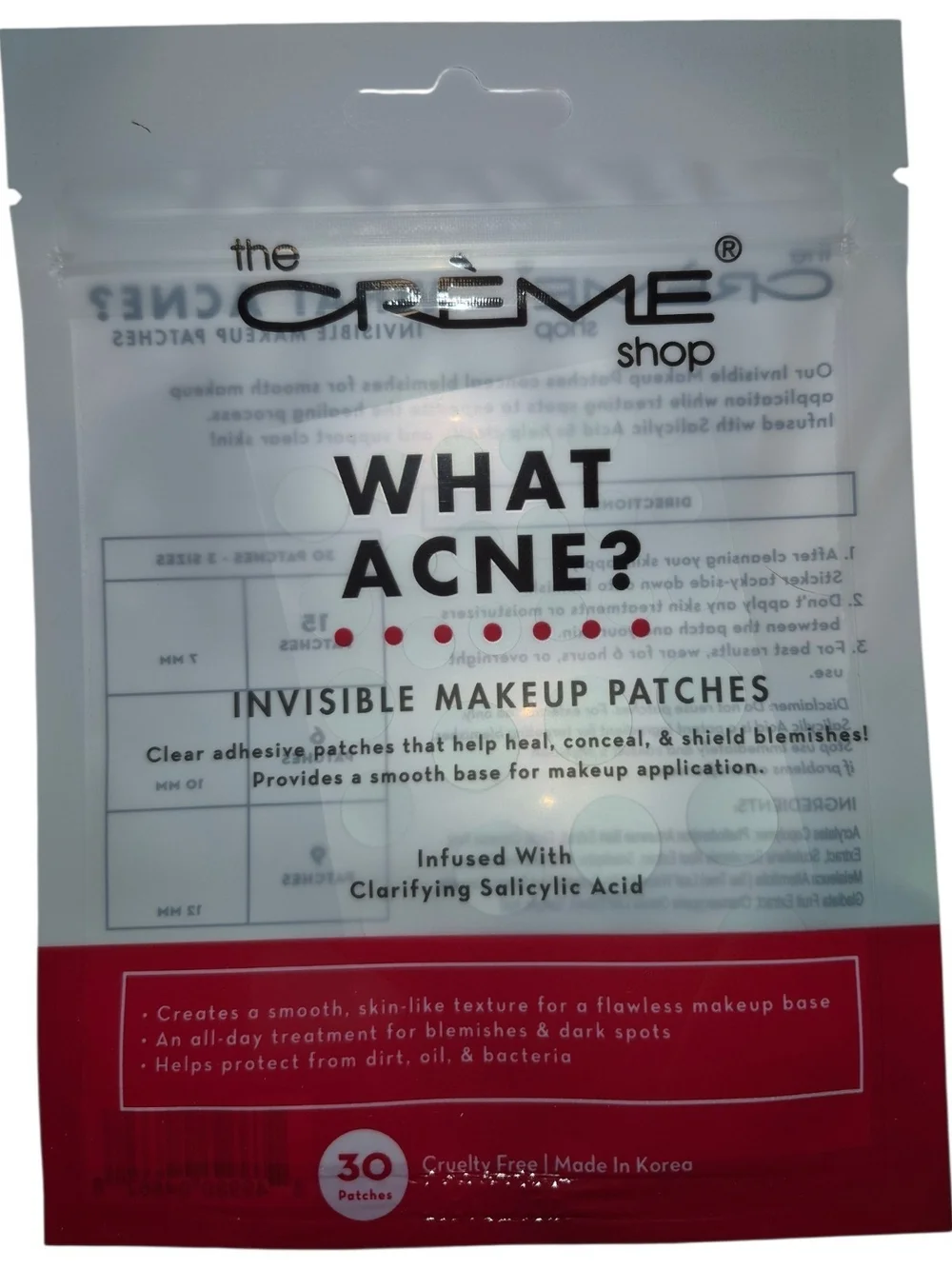 BNWT The Crème Shop Duo Bundle: 3D Mascara Dramatic Duo + What Acne? Patches